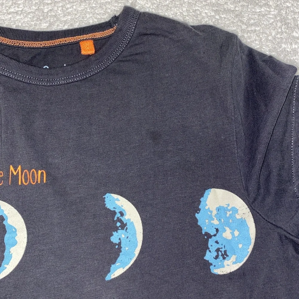 Mini boden Phases of the Moon Kids T-Shirt  grey 11/12